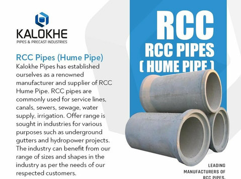 Kalokhe Pipes, a premium Rcc Hume Pipes Manufacturer in Pune - Building/Decorating