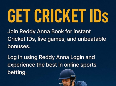 Get Cricket Ids at Reddy Anna Book - Services: Other