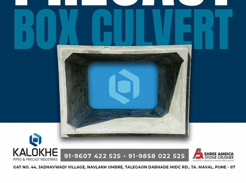 Pune's Leading Rcc Box culvert Manufacturer, Kalokhe Pipes - Services: Other