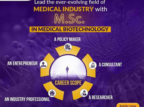 Pursue Msc Medical Biotechnology from Top Ranked University - Services: Other