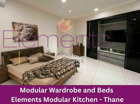 Modular Wardrobe and Beds | Elements Modular Kitchen - Altele