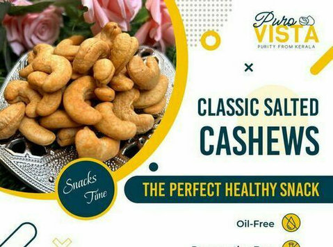 Purovista's Classic Salted Cashew Nuts: A Timeless Delight - Ostatní