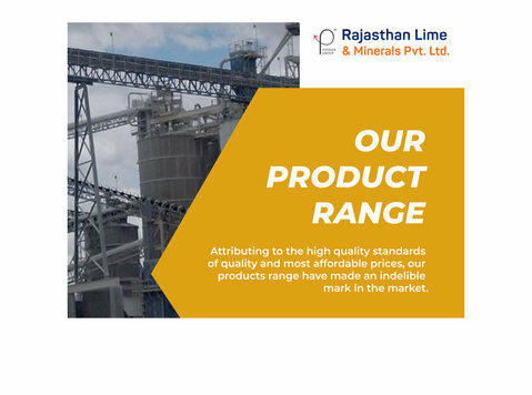 Calcined Lime Manufacturers in india - Rajasthan Lime - Parceiros de Negócios