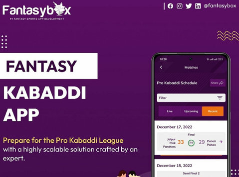 Fantasy Kabaddi App Development Services - Computer/Internet