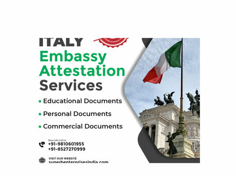 Get Italy Embassy Attestation - กฎหมาย/การเงิน