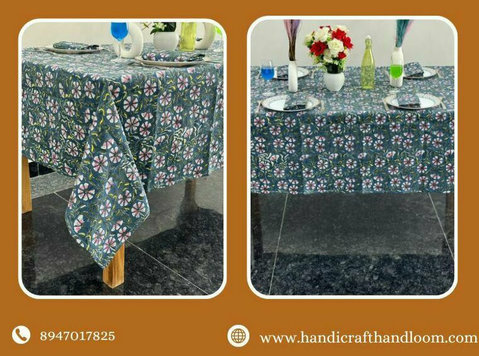 Buy Block Print Tablecloths from India’s Leading Manufacture - Clothing/Accessories