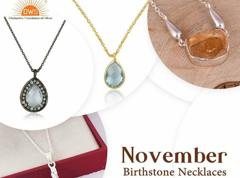 Dws Jewellery: Wholesale Price November Birthstone Necklaces - Apģērbs/piederumi