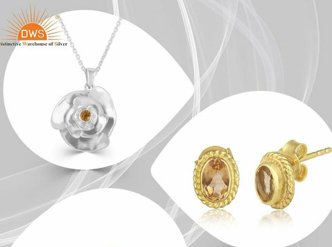 Dws Jewellery Exclusive November Birthstone Citrine Jewelry - Bộ sưu tập/Cổ vật
