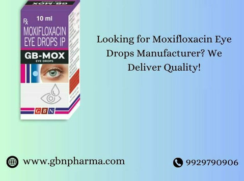 Looking for Moxifloxacin Eye Drops Manufacturer? We Deliver - Övrigt