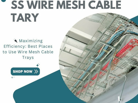 Premium SS 304/316 Wire Mesh Cable Tray – Best for Factories - Muu