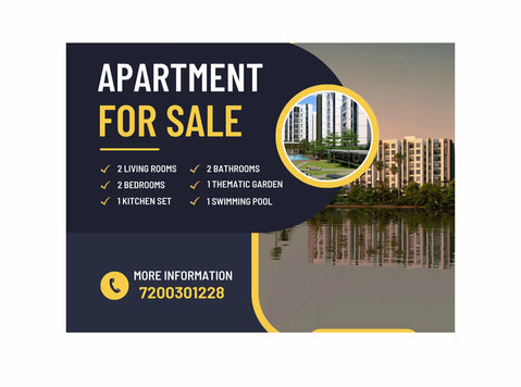 Silversky's Serenity: 2 Bhk Lakeside Apartments in Madhavara - Muu