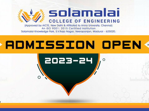 Mechanical Engineering Admissions Open at Solamalai College - Друго