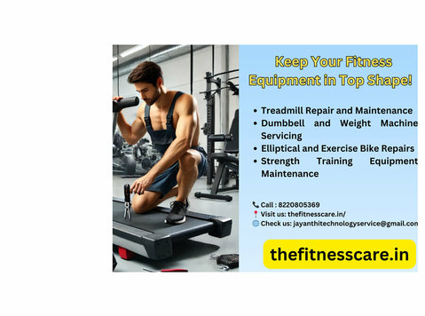From Treadmills to Dumbbells: All Fitness Equipments - 가사용품 수리