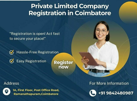 Private Limited Company Registration in Coimbatore online - 법률/재정