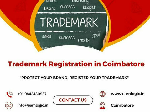 Trademark Registration in Coimbatore online - Earnlogic - Právní služby a finance