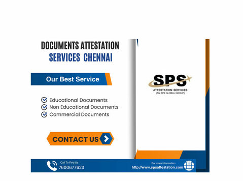 Apostille Services Chennai | Sps Attestation - Outros