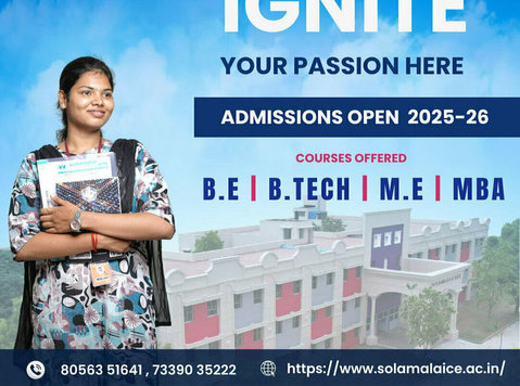 Join Solamalai College of Engineering, Admissions Open 2025 - Останато