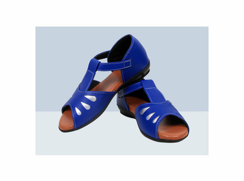 Designer Diabetic Footwear for Women (ddf Lf001) – Blue - Ρούχα/Αξεσουάρ