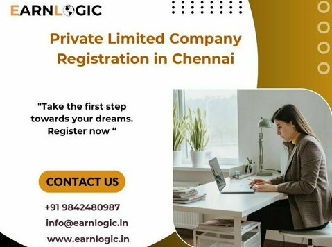 Private Limited Company Registration in Chennai - Earnlogic - Juss/Finans