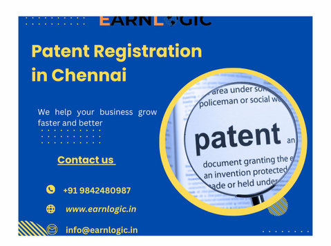 patent registration in chennai online - earnlogic - משפטי / פיננסי