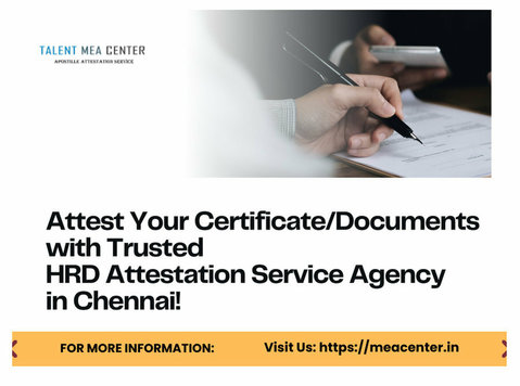 Most Trusted HRD Attestation Service Agency in Chennai! - Services: Other