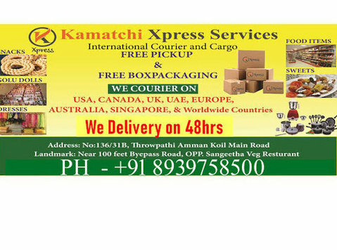 international document courier service in chennai - Övrigt