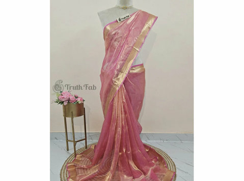 Buy Pure Banarasi Handloom Tissue Silk Saree Online - Clothing/Accessories