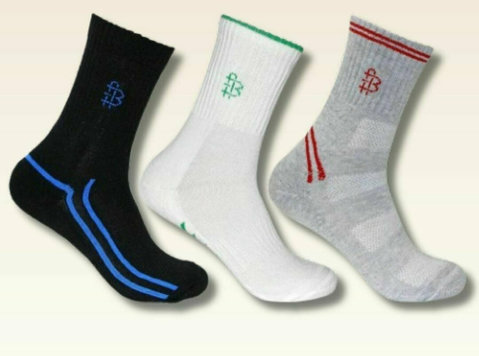 Men’s Cushioned Sports Crew Socks – Pack of 3 | Bonjour - Ropa/Accesorios