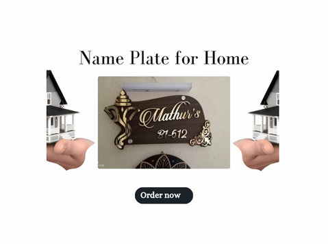 Stylish Name Plate for Home at acceptable price - Колекции/Антика
