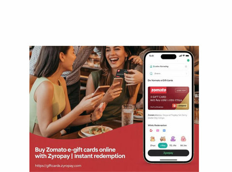 Buy Zomato E-gift Cards Online with Zyropay | Instant Redemp - Otros