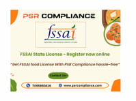 Fssai State License - Register now online - Jura/finans