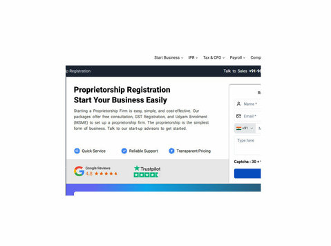 Proprietorship Registration with Setindaibiz - Legal/Finance