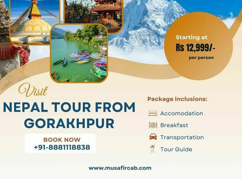 Nepal Tour Package from Gorakhpur, Gorakhpur to Nepal Tour - 	
Flytt/Transport