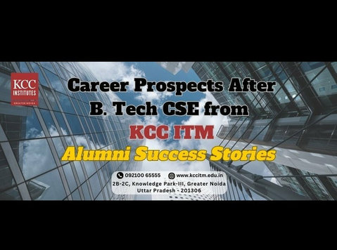 Career Prospects After B.tech Cse from KCC ITM - 기타