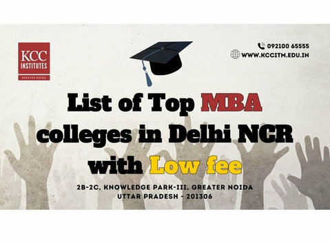 List of Top Mba colleges in Delhi Ncr with Low fees. - Iné