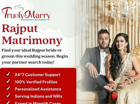Truelymarry: Your Best Place for Rajput Matrimony - Services: Other