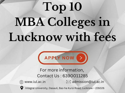 Top 10 Mba colleges in lucknow with fees without entrance ex - Muu