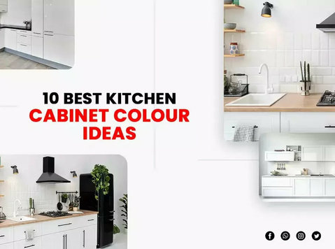 10 Best Kitchen Cabinet Colour Ideas - Строителство / Обзавеждане