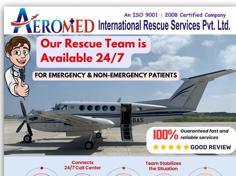 Aeromed Air Ambulance Service In Raipur - Specialised Doctor - Убавина / Мода