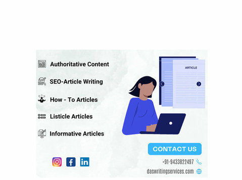 Professional Article Writing Services | Das Writing Services - מחשבים/אינטרנט