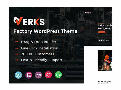 Verks - Factory Wordpress Theme! 🏭✨ - Υπολογιστές/Internet