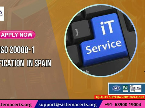 Get Iso 20000-1 Certification in Spain at best price - Diğer