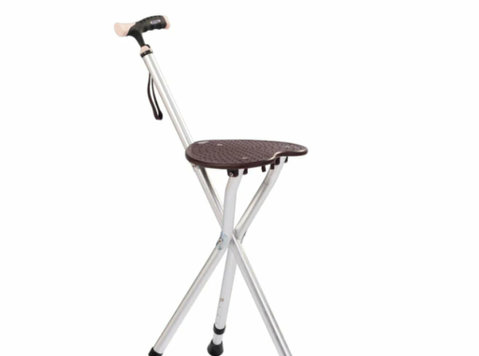Convenient Walking Stick with Foldable Seat - Annet