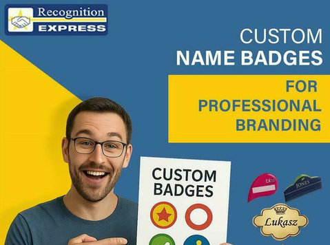 Custom Name Badges for Professional Branding - Drugo