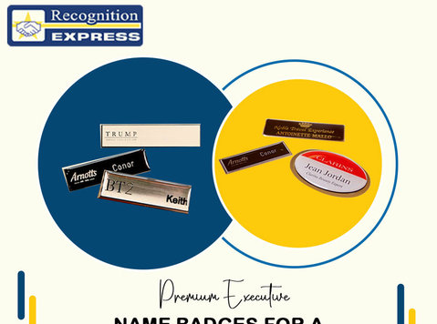 Premium Executive Name Badges for a Professional Look - Drugo