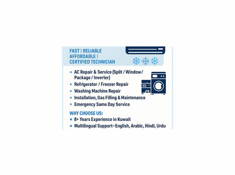 Expert Ac, Fridge, Washing Machine Repair – Home Service Ava - Andet