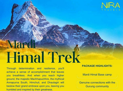 Mardi Himal Trek - 7 Days - பயணம் / குதிரை  சவாரி  பகிர்தல் 