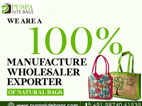 Jute Bag Exporter & Cotton Bag Manufacturer, Supplier in Hol - Vetements et accessoires