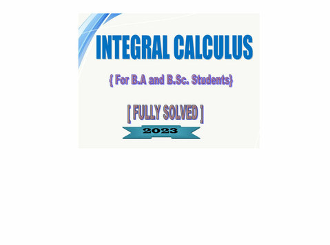 Integral Calculus - 책/게임/DVD
