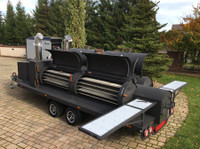 Smoker trailer grill mobilny bbq Texas 4 xxl long master - Automašīnas/motocikli